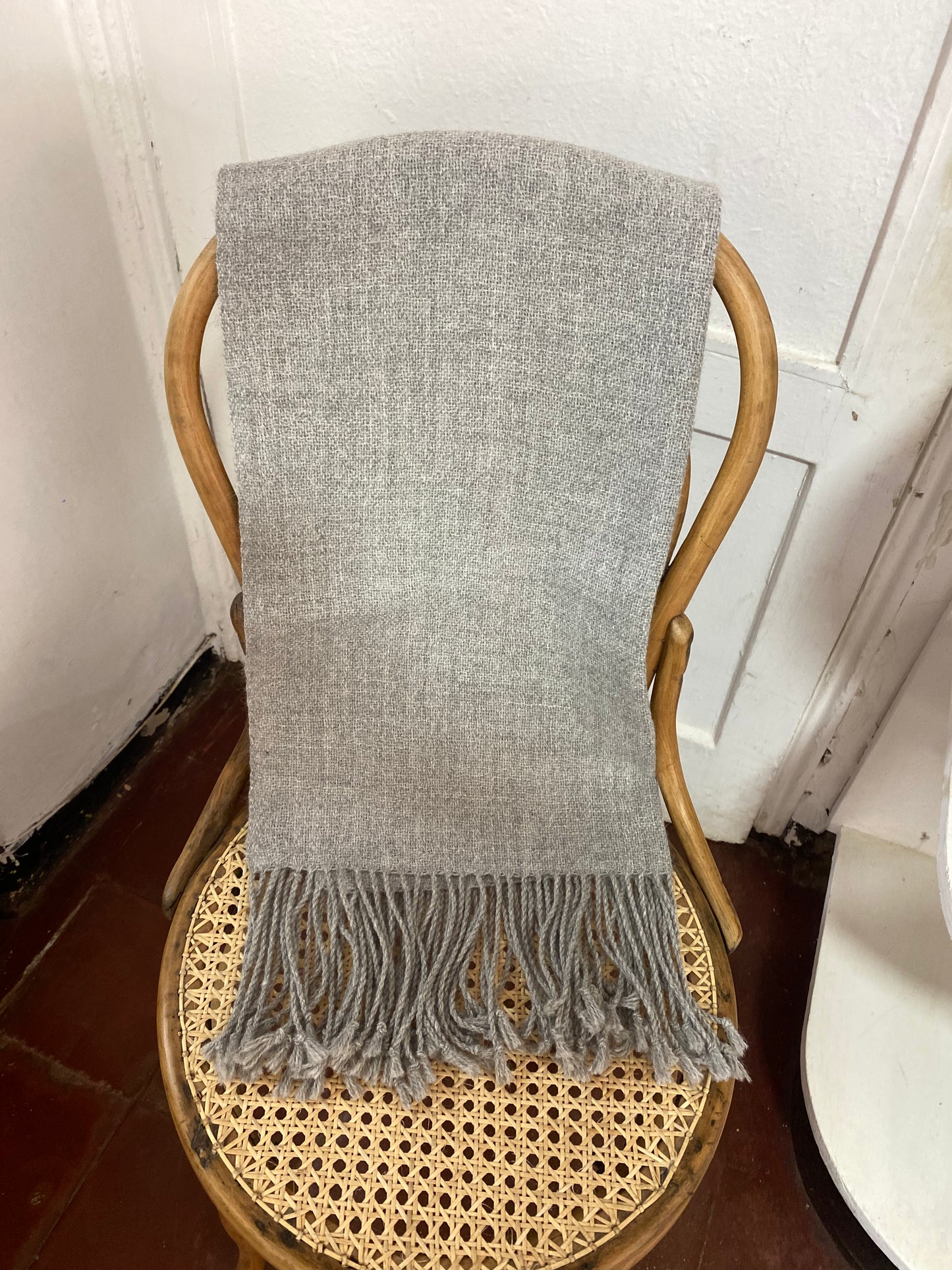 Chal lata alpaca tejido en telar