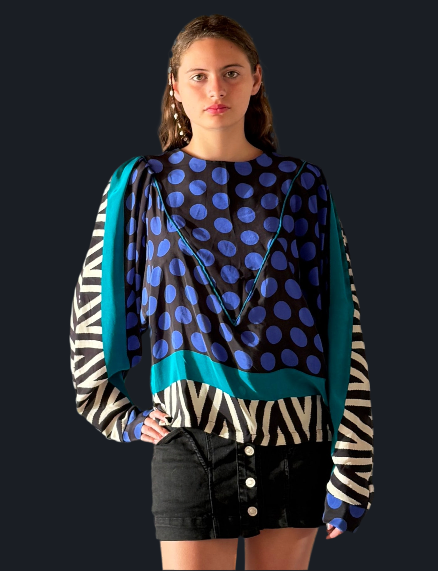 Blusa Carlota 80`s