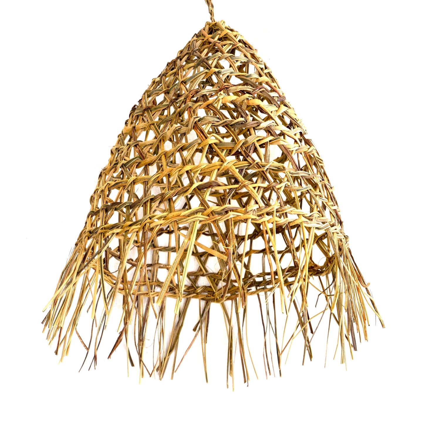 Pantalla Puntiagudo flecos Fibras Naturales